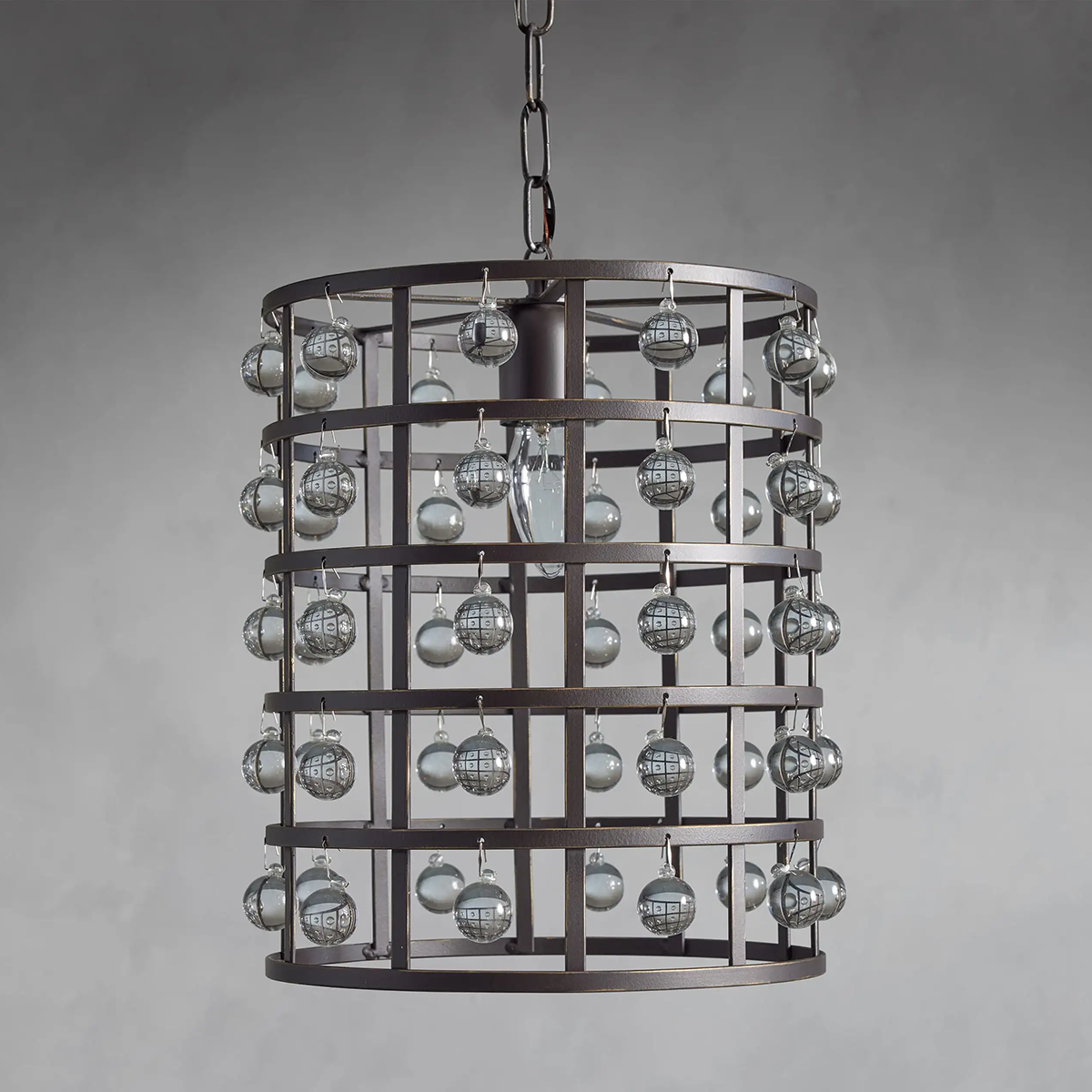 Moder Cage Crystal Pendant