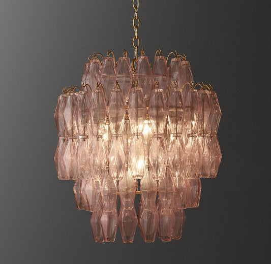 Natalia Wide Pendant - Pink