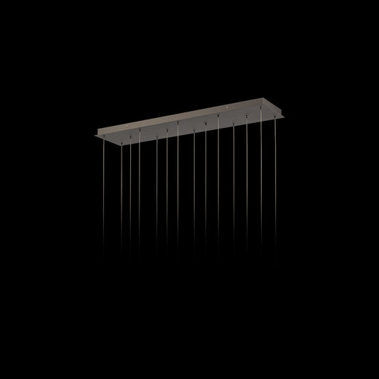 Quartz LED Rectangle Chandleier USE Optic Haze Quartz