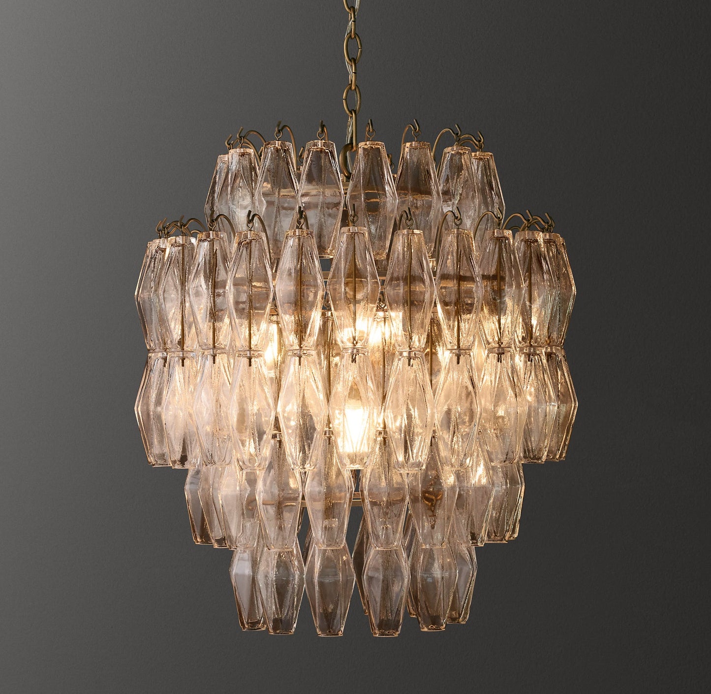 Natalia Wide Pendant - Clear