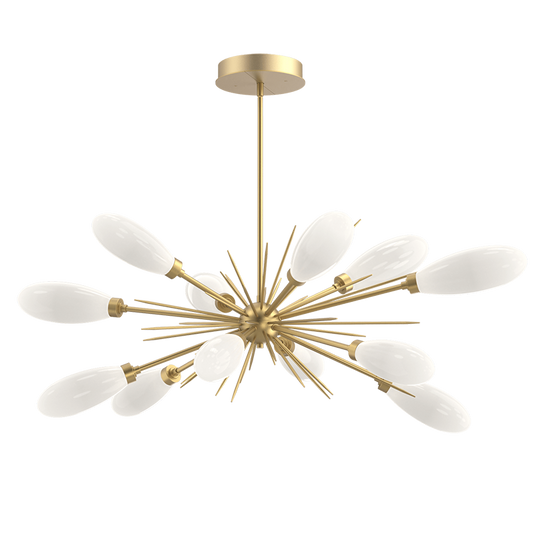 Art Glass Fiori Oval Starburst Chandelier