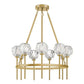 Parisian Rods Round Chandelier