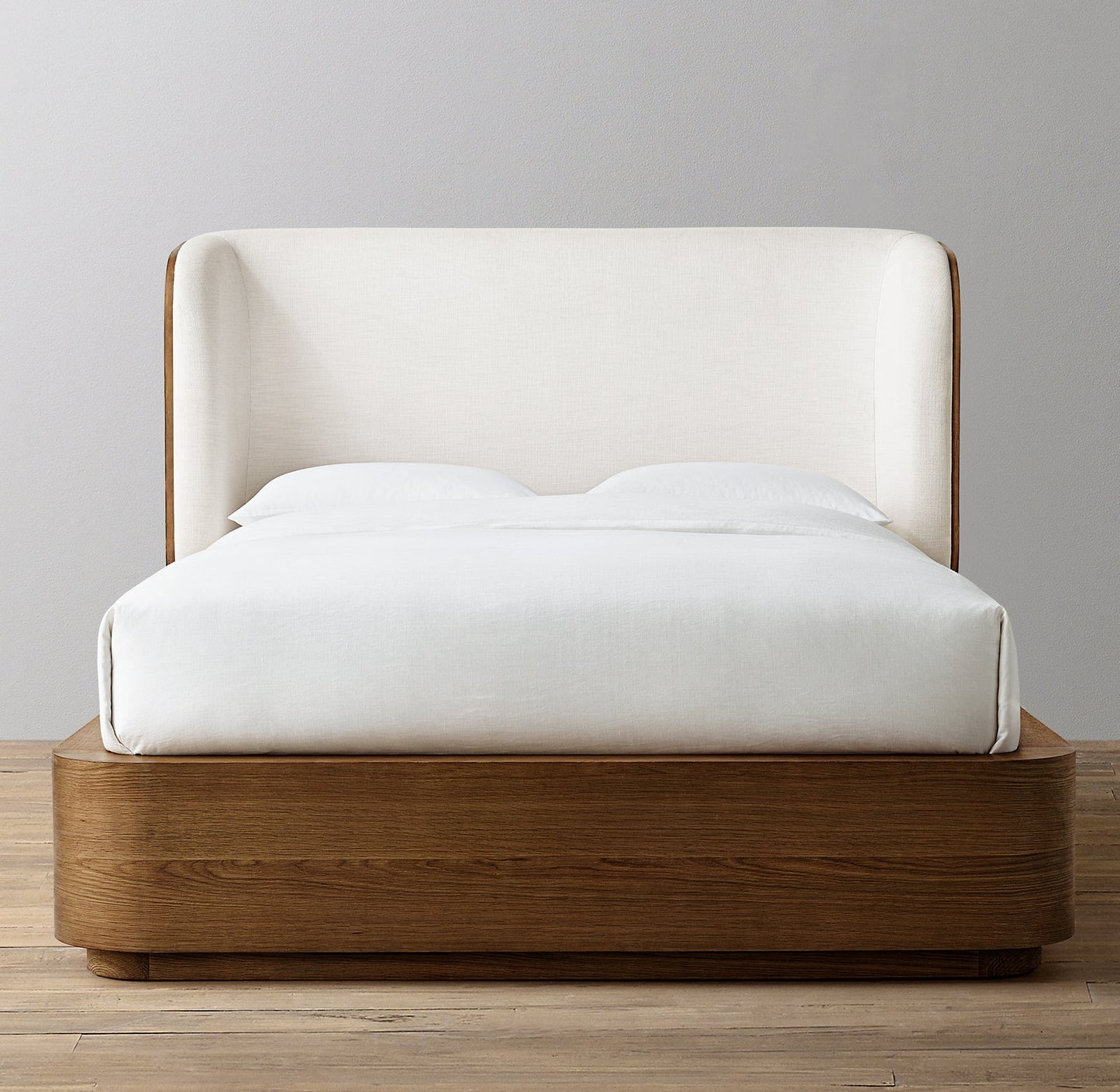 Madero Fabric Wood-Wrapped Shelter Bed