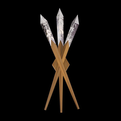 Quartz LED Wall Sconce 3 Lights USE Optic Haze Quartz