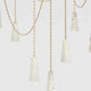 Ann Alabaster Multi-Pendants Chandelier, 7 lights