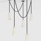 Ann Alabaster Multi-Pendants Chandelier, 5 lights