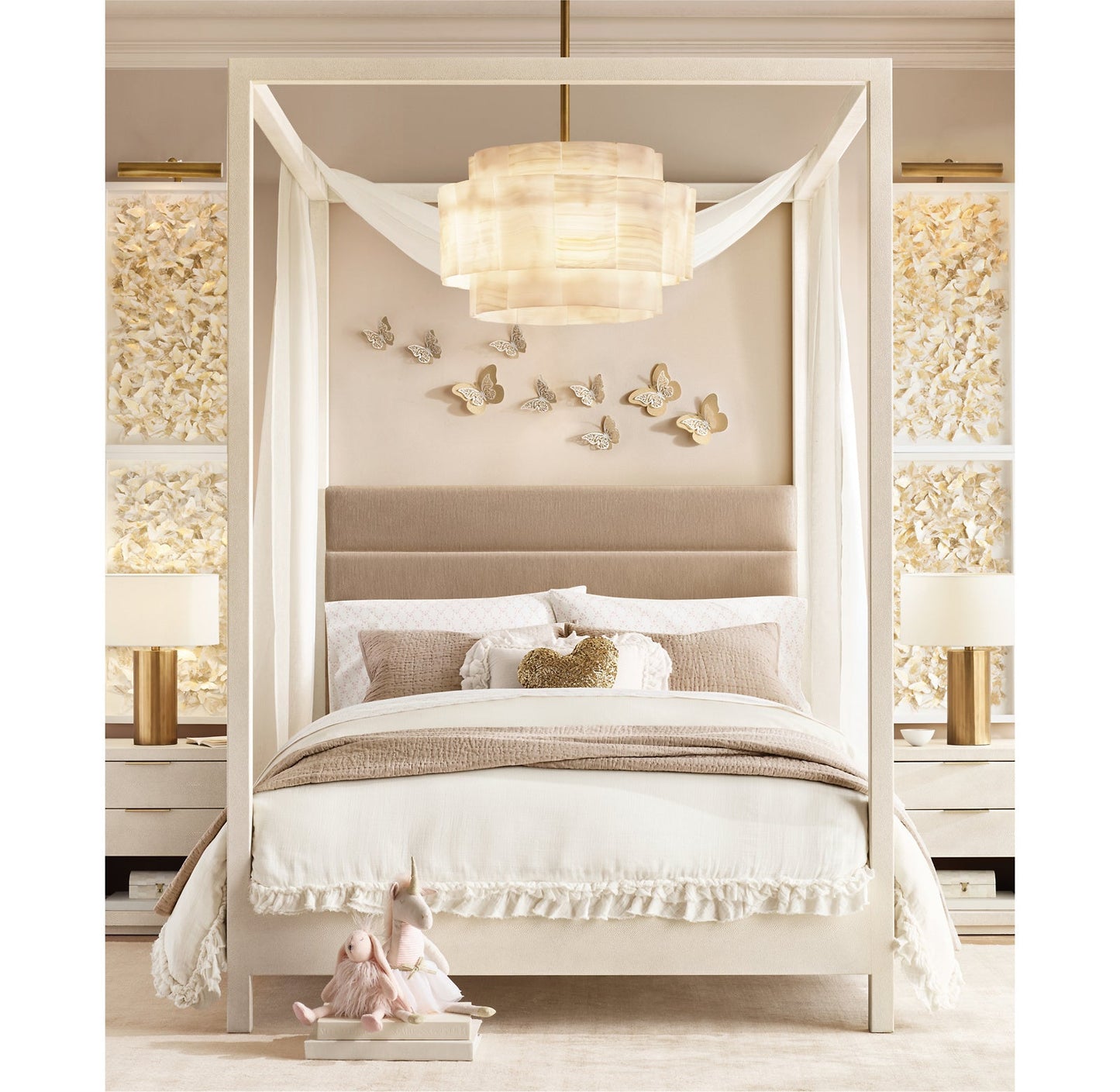 Florian Alabaster Large Chandelier 27"