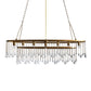 Modern Aubrey Oval Chandelier 7 Light