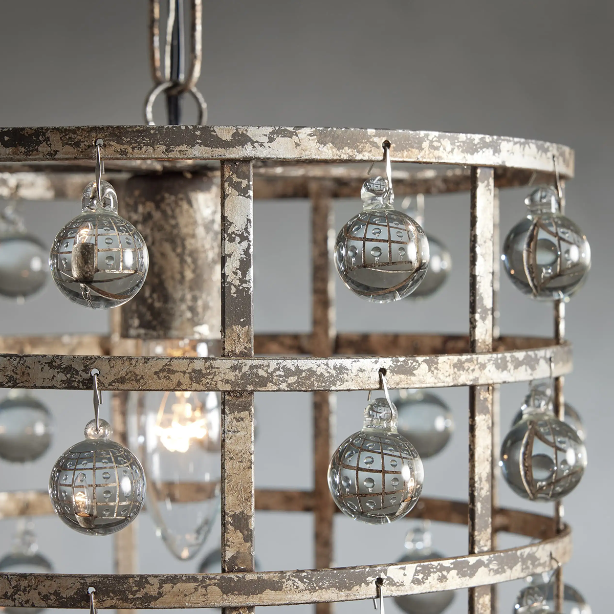 Moder Cage Crystal Pendant