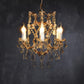 Annie Crystal Round Chandelier Antique Rust