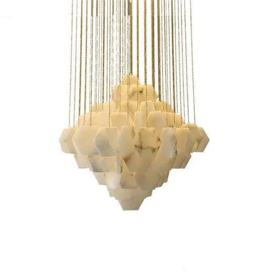 Carmen Round Alabaster Chandelier