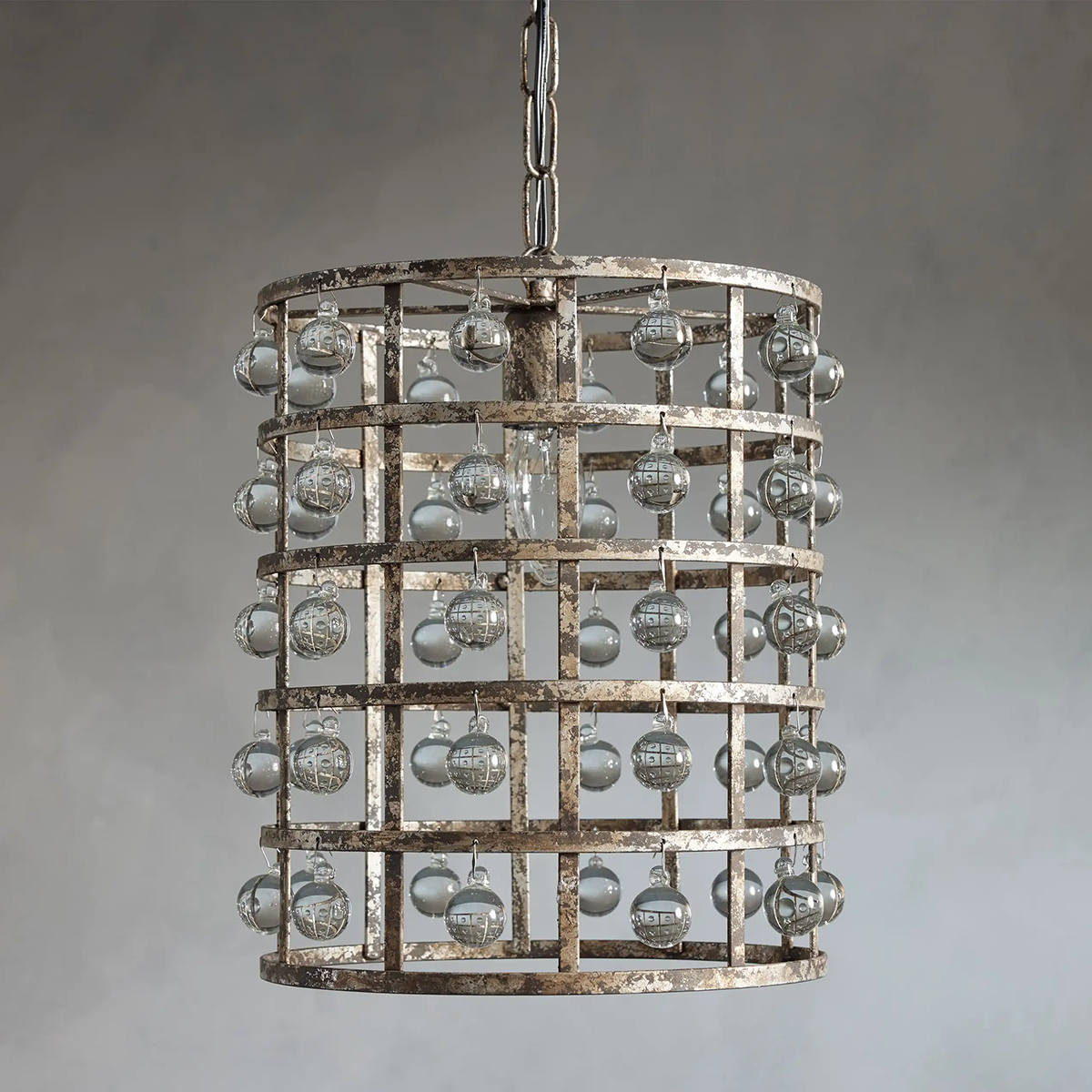 Moder Cage Crystal Pendant