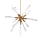 Quartz LED Pendant 36"W  Optic Haze Quartz