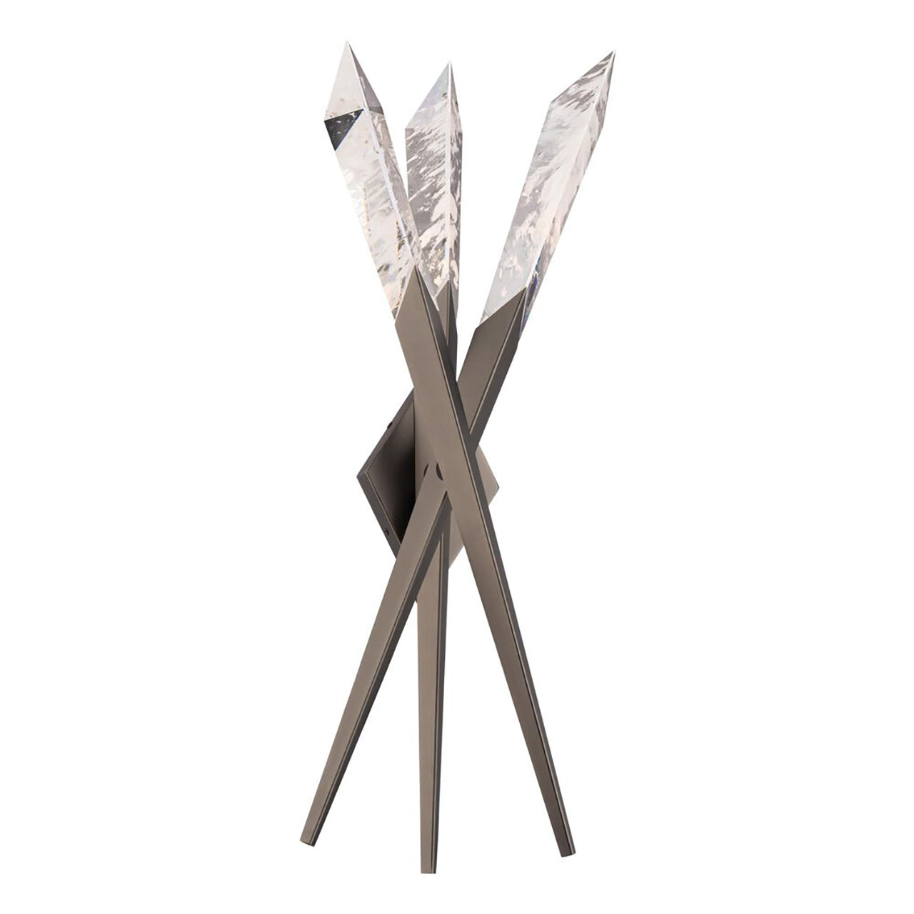 Quartz LED Wall Sconce 3 Lights USE Optic Haze Quartz