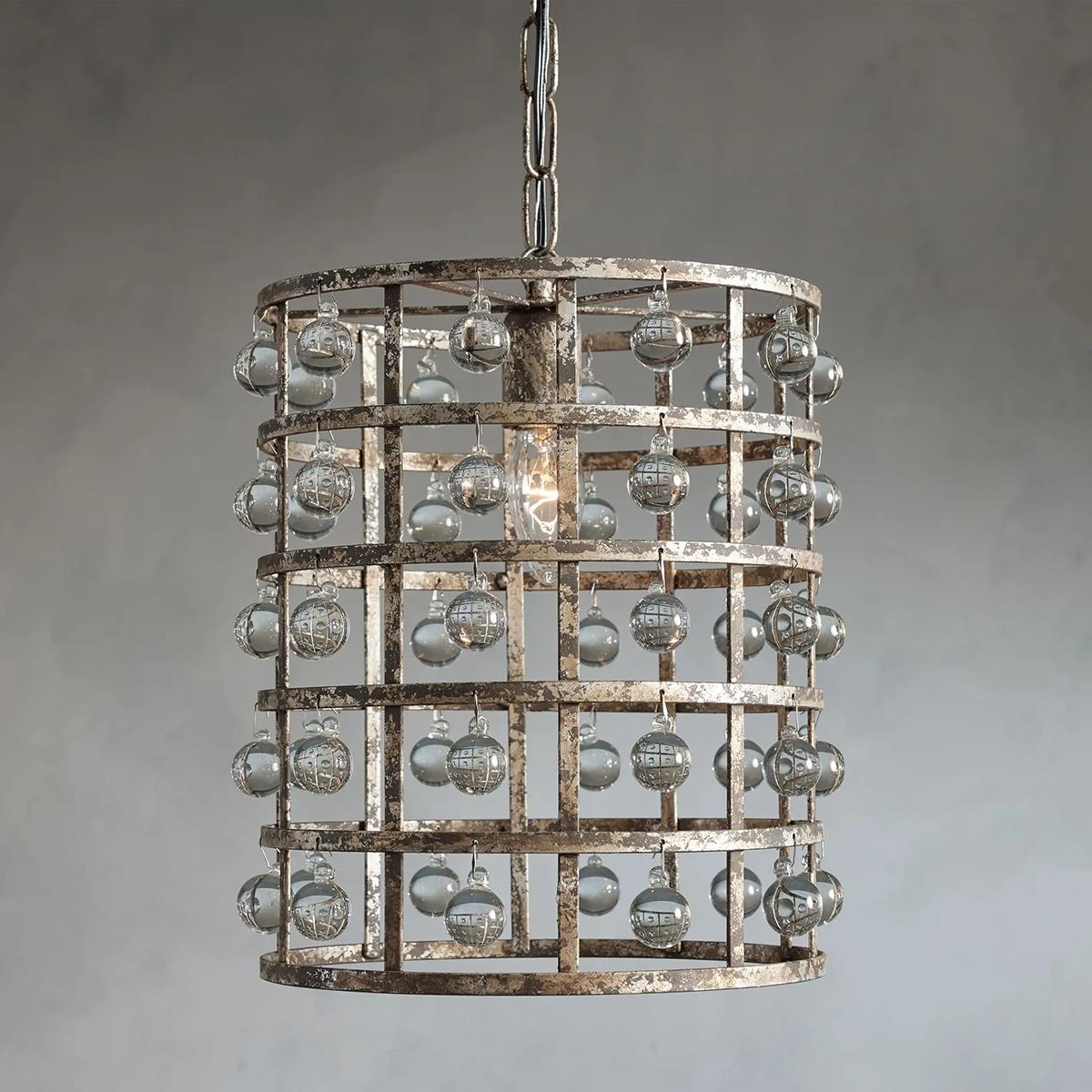 Moder Cage Crystal Pendant