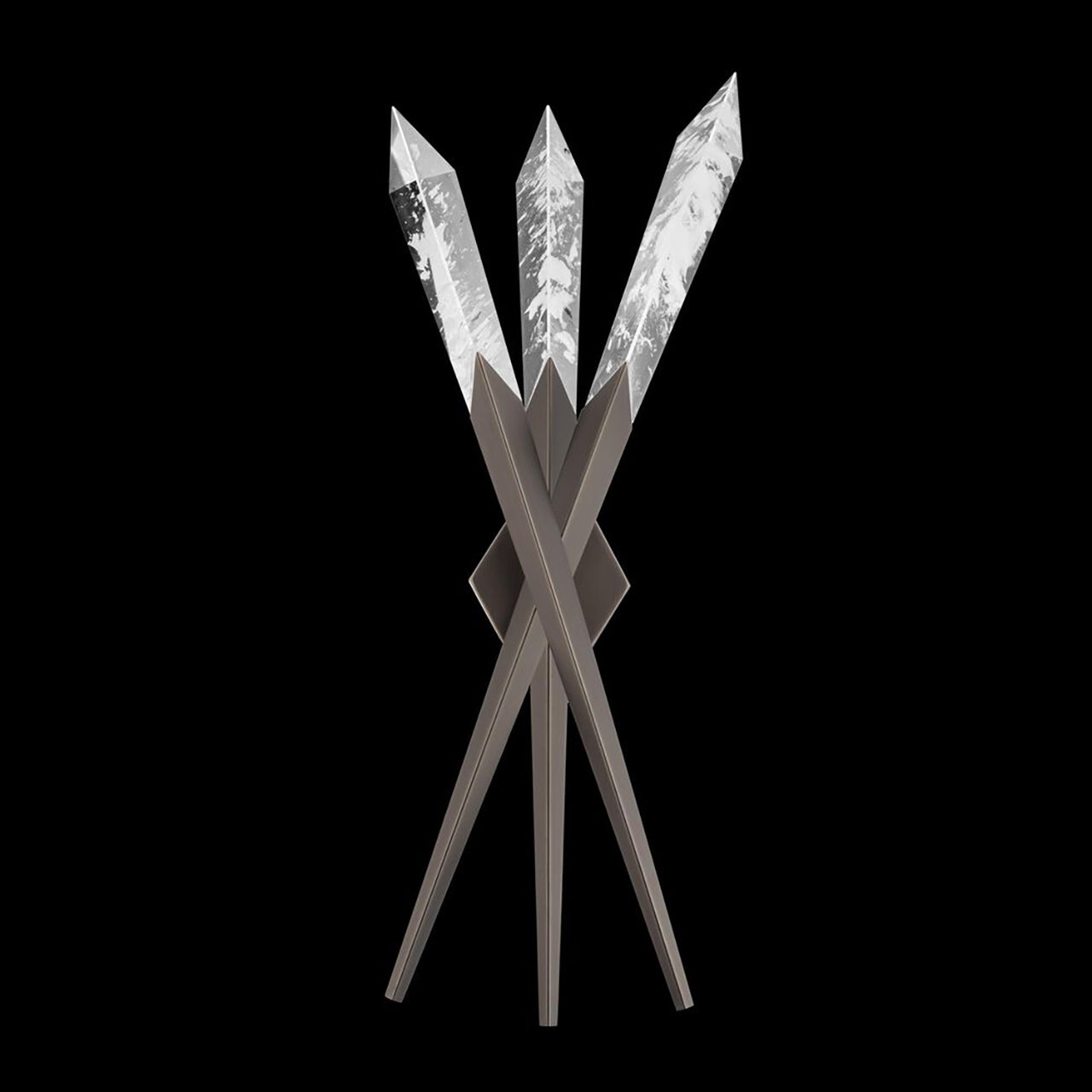 Quartz LED Wall Sconce 3 Lights USE Optic Haze Quartz