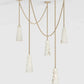 Ann Alabaster Multi-Pendants Chandelier, 5 lights