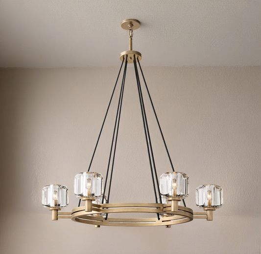 DEMARET ROUND CHANDELIER 36"