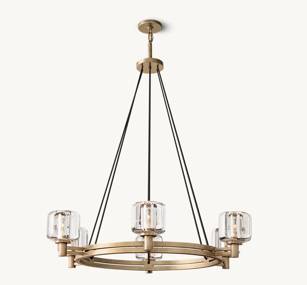 DEMARET ROUND CHANDELIER 36"