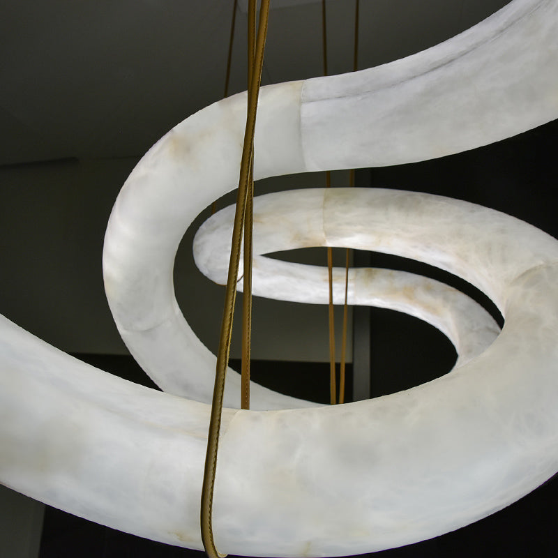 Ethereal Alabaster Chandelier 70"