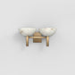 Melange 2 Lights Alabaster Wall Sconce