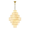 Alabaster Multi-Tier Round Chandelier