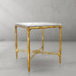 Thaddeus Mabrble Square Side Table 18" 22" Overhang O
