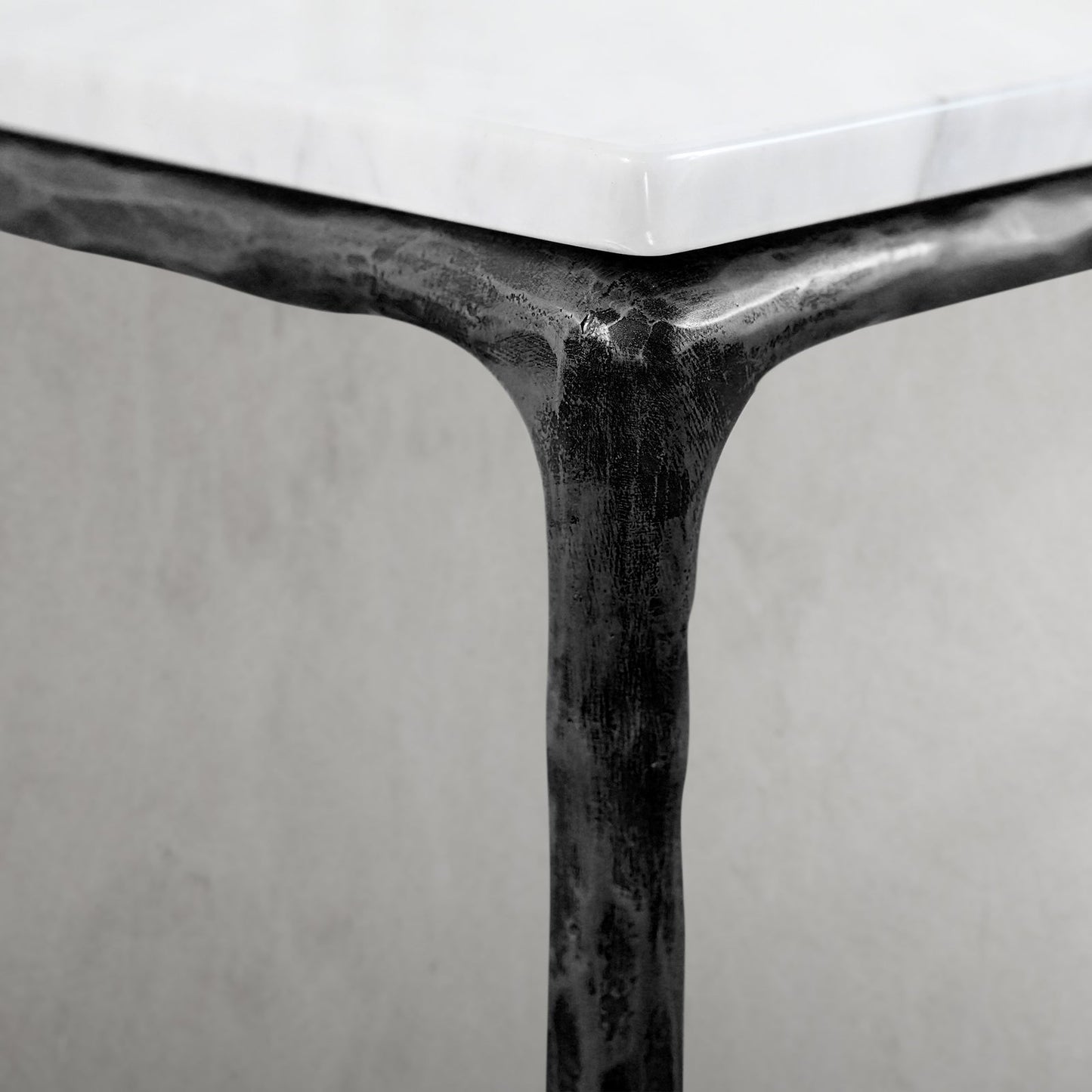 Thaddeus Mabrble Square Side Table 18" 22" Overhang O