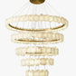 Alabaster Tiered Circular Chandelier