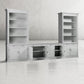 Athens Modular Media Console with Double Bookcases