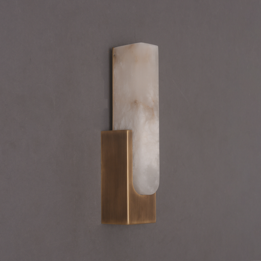 Nimbus Alabaster Brass Wall Sconce