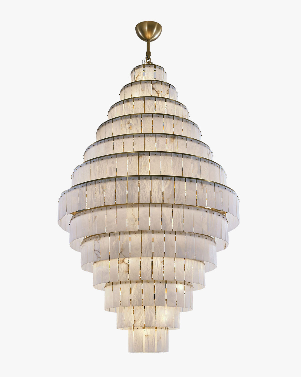 Alabaster Giant Tiered Chandelier