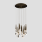Quartz LED Round Chandleier USE Optic Haze Quartz