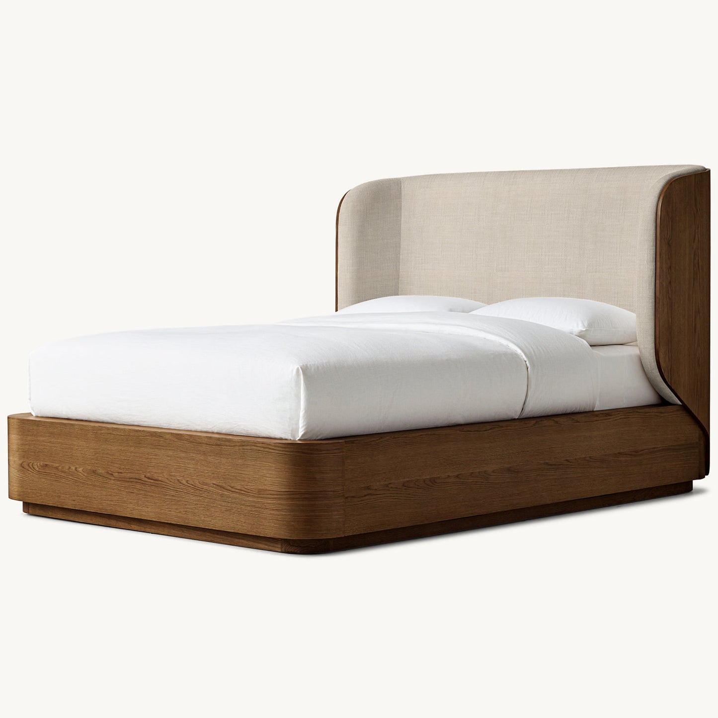 Madero Fabric Wood-Wrapped Shelter Bed