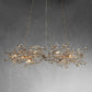 Crystal Flowers Fiore Linear Chandelier