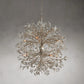 Crystal Flowers Fiore Round Chandelier 8 Light