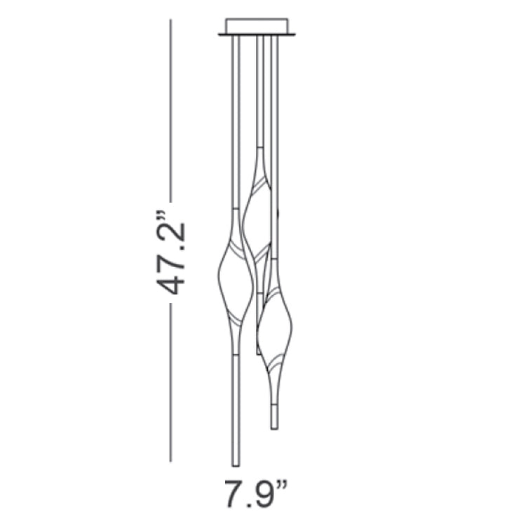 Pezzo 12 Pendant 3 Lighting