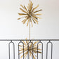 Quartz Crystal Sputnik Chandelier Antique Brass