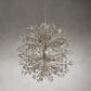 Crystal Flowers Fiore Round Chandelier 8 Light