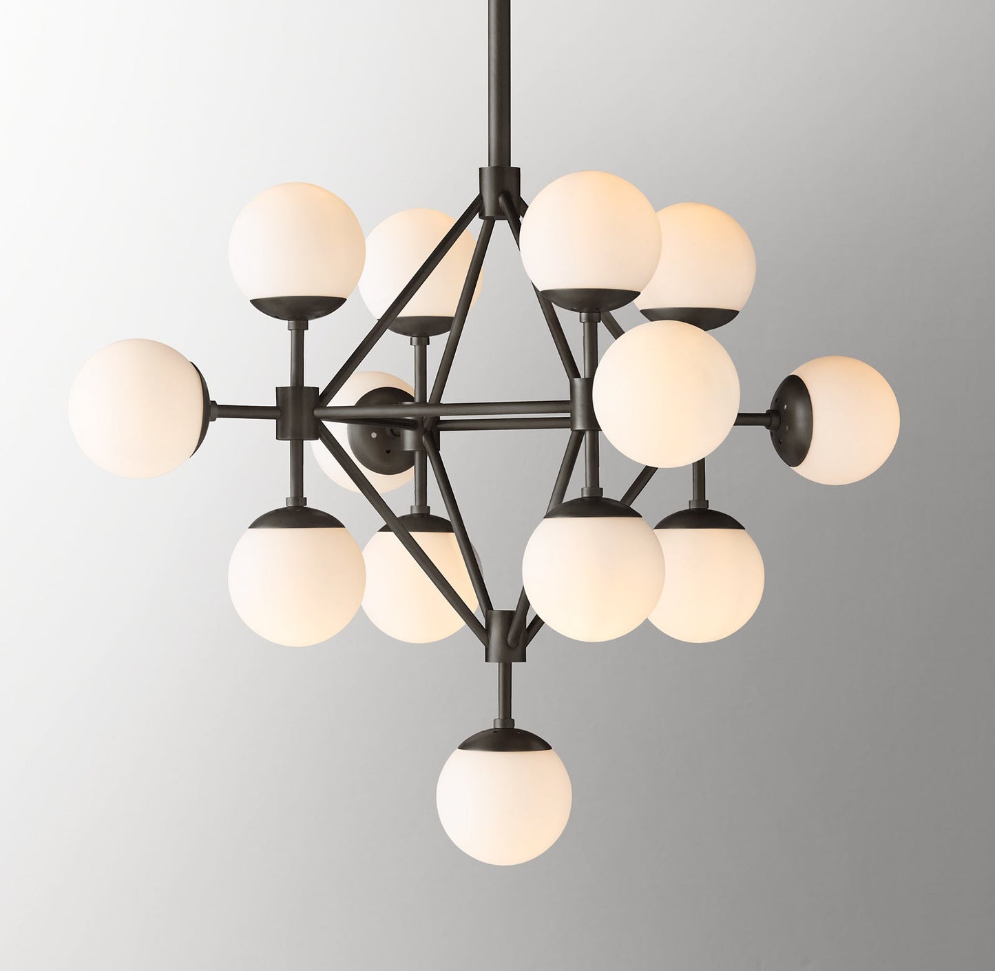 Keefe Cluster Chandelier 33" For Staircases