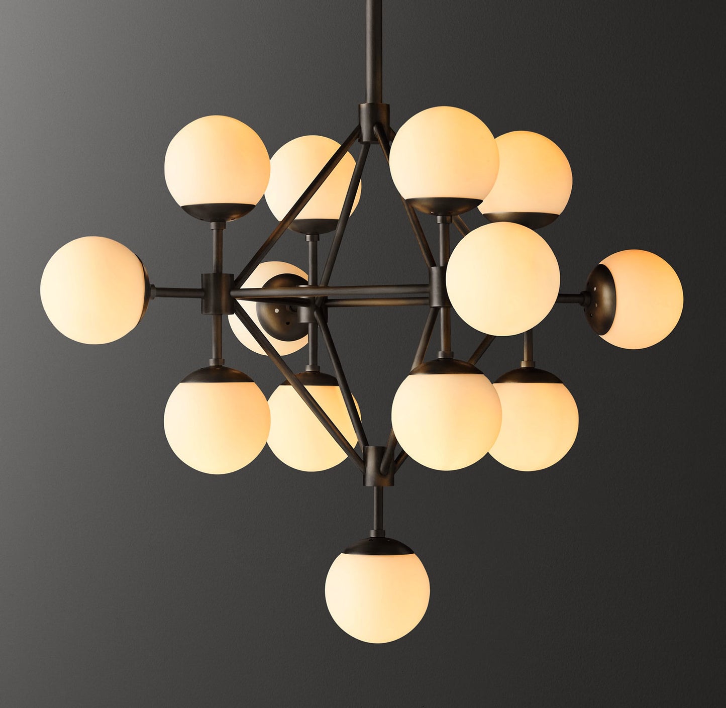 Keefe Cluster Chandelier 33" For Staircases