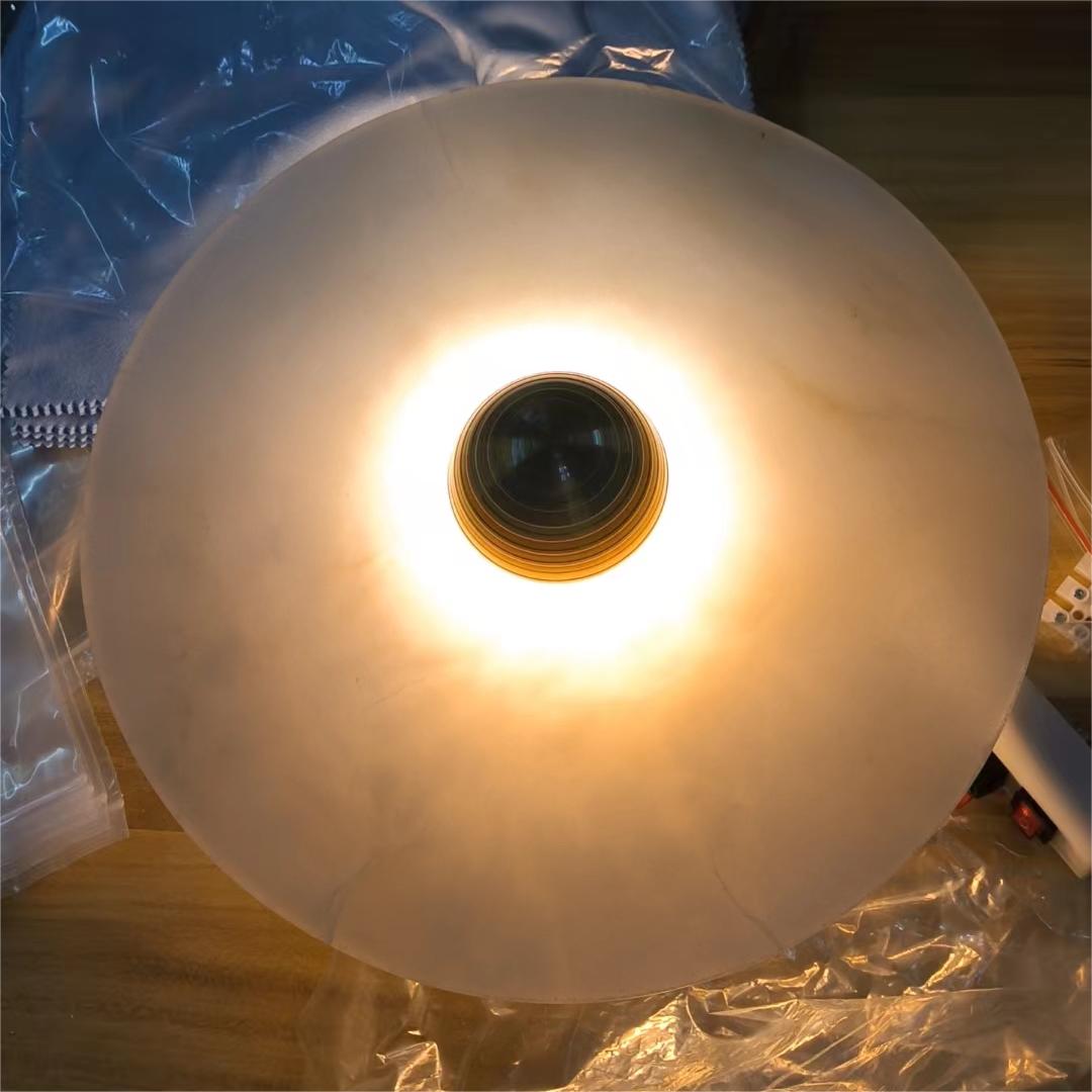 Alabaster Flush mount Wall Sconce