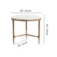 Thaddeus Marble Round Side Table 3 Table Leg 24"D