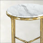 Thaddeus Round Marble Side Table 18" 22"