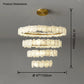 Alabaster Tiered Circular Chandelier