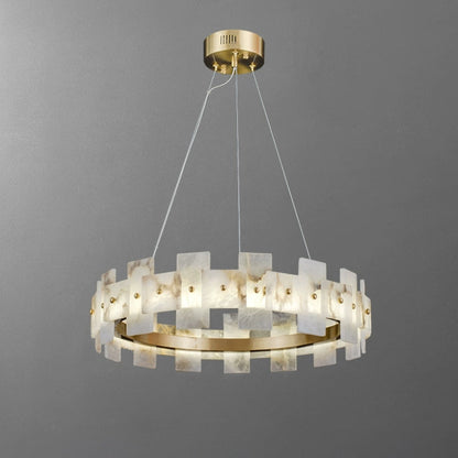 Alabaster Tiered Chandelier