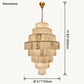Alabaster Giant Tiered Chandelier