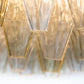 Elegant Murano Poliedri Clear Glass Chandelier 18"