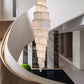 Alabaster Tiered Staircase Chandelier