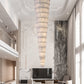 Alabaster Long Cascading Staircase Chandelier